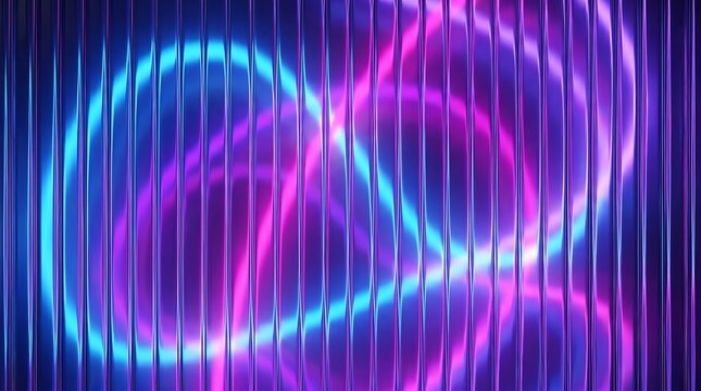 Neon light waves background