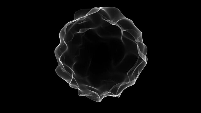 Modern White Bubble Motion with Organic Surface Details