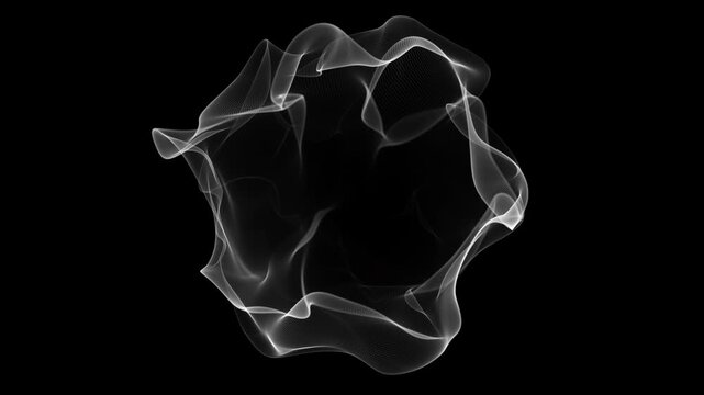 Modern Abstract Fluid Sphere for Digital Backgrounds