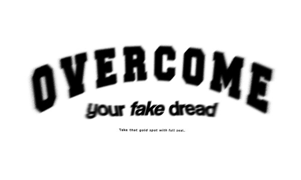 Retro typography college varsity motivational quote and slogan with grunge effect for jersey, t-shirt, or wall art design - Vector	