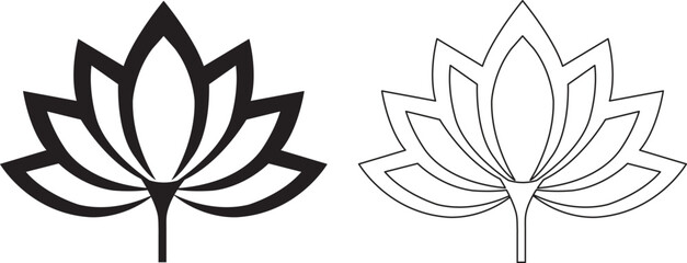 Black and White Fleur de Lis Vector Logo Icon with Nautical Wave Arrow Boat Symbol Tattoo Design Illustration © MD ANARUL ISLAM