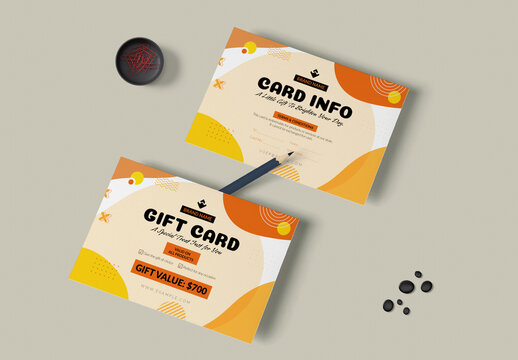 Gift Card Template Layout