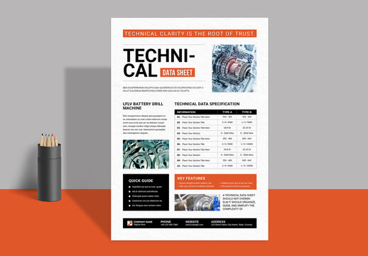 Technical Data Sheet Template Layout