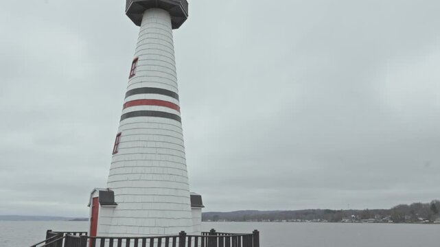 Celoron Lighthouse overlooking Chautauqua Lake in Western New York