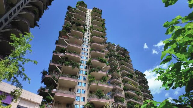 A view of the Qiyi City Forest Garden residential complex in Chengdu, China.