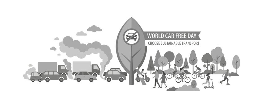 World Car Free Day: Sustainable transport vs. traffic pollution