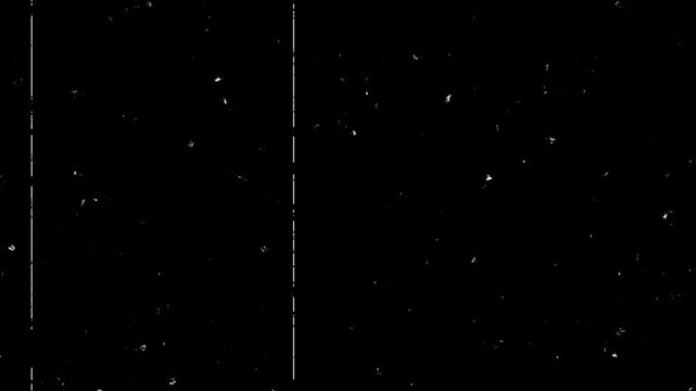 old damaged VHS tape playing 4k