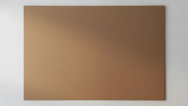 A rectangular brown surface with smooth texture and copy space
