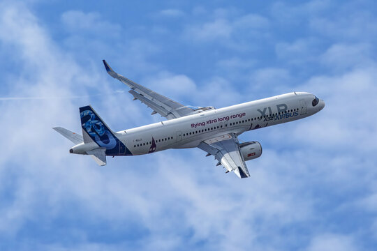 Los Angeles, California - July 10, 2026: New Airbus A321 XLR