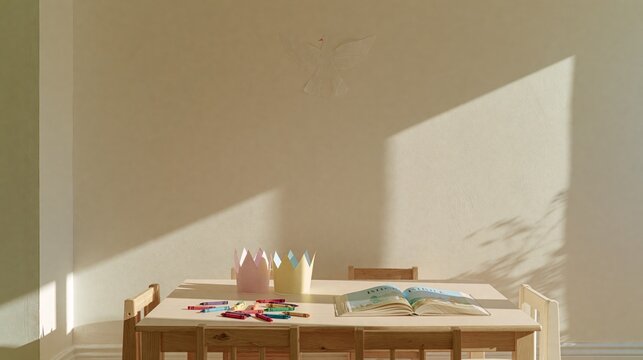 Sunlit Sunday School Activity Table