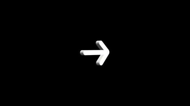 White left arrow symbol on black background icon