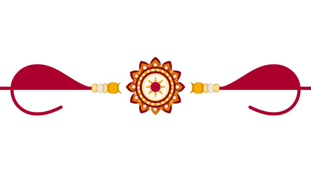 Ornate rakhi bracelet for raksha bandhan festival celebration