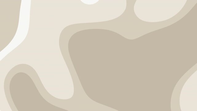 Elegant minimalist abstract background with soft fluid shapes in neutral beige and earth tones for premium wellness template