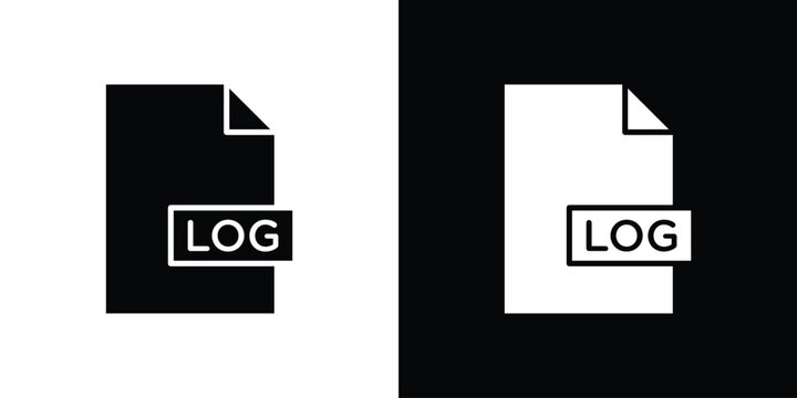 log file icon minimal artwork collection