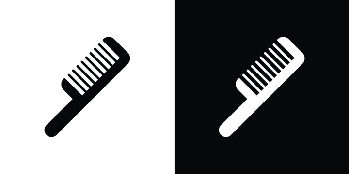 Hair brush icon minimal artwork collection