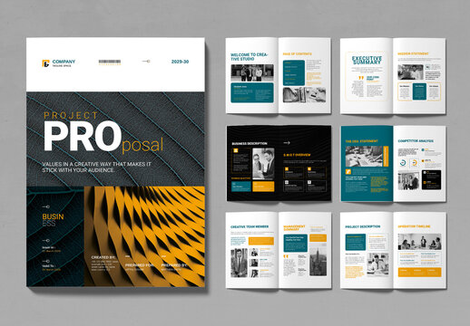 Business Project Proposal Template Layout