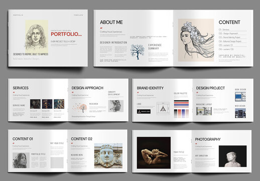 Design Portfolio Template for Creative Professionals