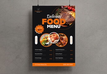 Food Menu Flyer Template