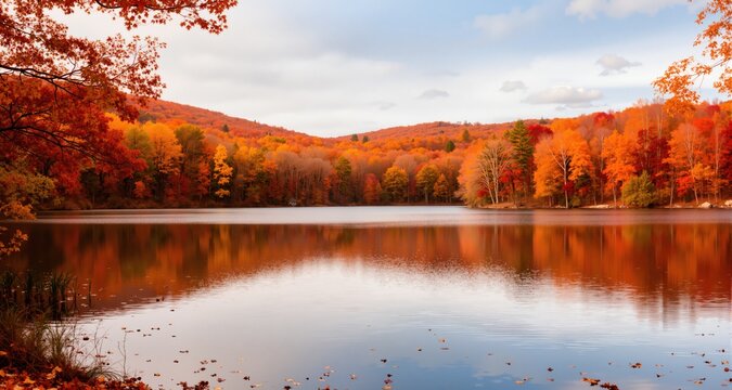 Lake Autumn Foliage
