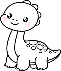 brachiosaurus character illustration  © YEJI LEE