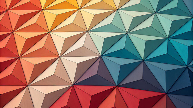 3D geometric triangular surface abstract pattern background