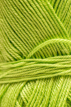 Cotton yarn for crocheting various types of clothing, close-up