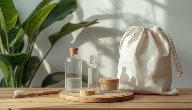spa still life with cosmetics