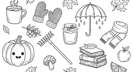 Whimsical vector illustration featuring charming stylized characters and floral motifs on a clean background. Colorful graphic design element for greeting cards and nursery decor. © abdul