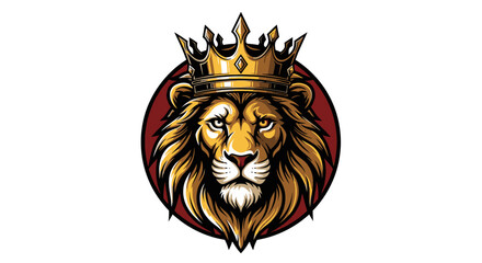 Detailed lion vector illustration featuring a thick mane and regal profile  wild animal predator mascot and king of the jungle icon for branding, isolated on white background © abdul