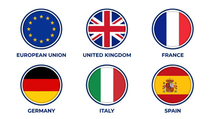 Obraz premium Set of travel and geography line icons featuring globes, maps, compasses, and transport for global exploration and tourism