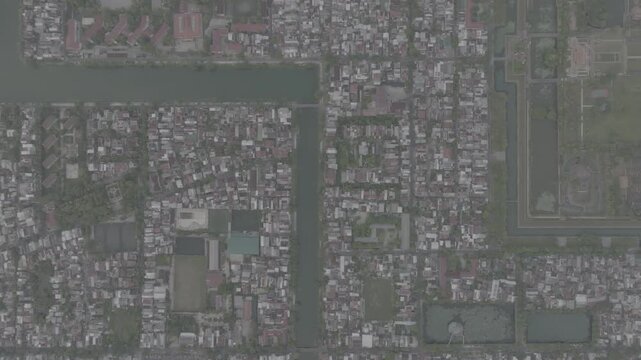 Aerial drone view of Hue Imperial Citadel featuring Ngo Mon Gate, Thai Hoa Palace and Kien Trung Palace, showcasing Vietnam's UNESCO royal heritage, ancient architecture and cultural landmark.