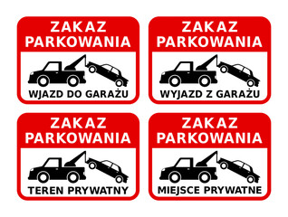 znak zakazu parkowania © robert6666