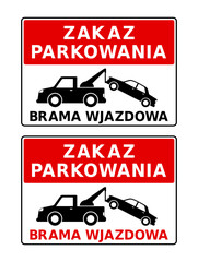 znak zakazu parkowania © robert6666