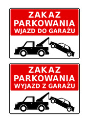 znak zakazu parkowania © robert6666