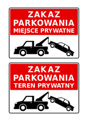 znak zakazu parkowania © robert6666
