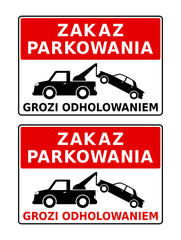 znak zakazu parkowania © robert6666