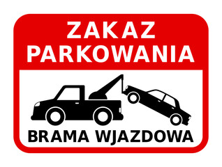 znak zakazu parkowania © robert6666