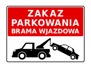 znak zakazu parkowania © robert6666