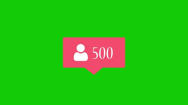 Social media like and comment counter animation with rising numbers icon notification overlay.