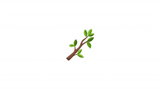 Tree Branch With Leaf