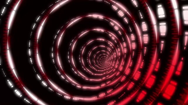 Red and animation White Glowing Tunnel Vortex Abstract Background image photo. Animated red-white tunnel vortex highlights energy flow, abstract motion graphics, and immersive futuristic.
