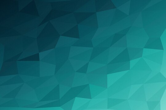 Ocean Teal Low Poly Geometric Background