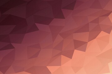 Fototapeta premium Coral Peach Low Poly Geometric Background