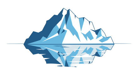 Majestic iceberg floating in calm blue arctic waters © santikajaya