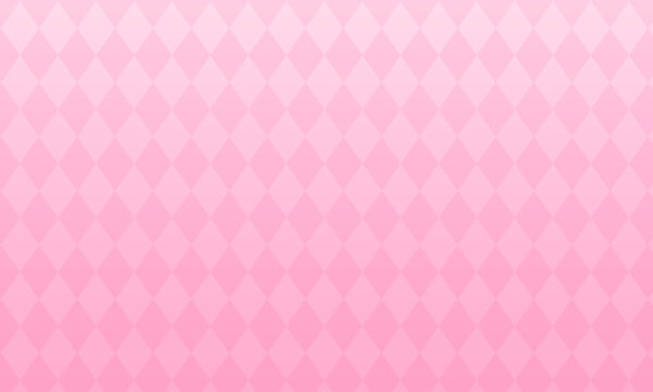 かわいい菱形チェックの背景素材（ピンク）