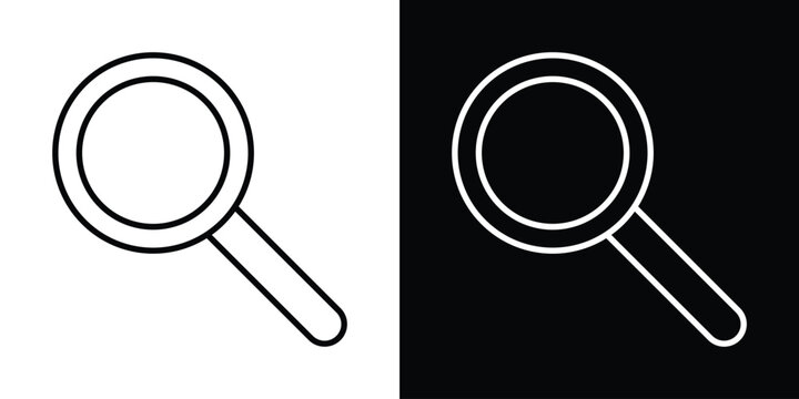 Search icon black and white pictograms group