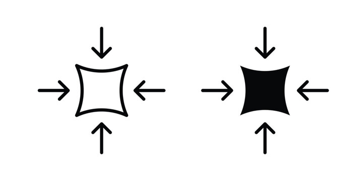 Compact icon flat pictograms series