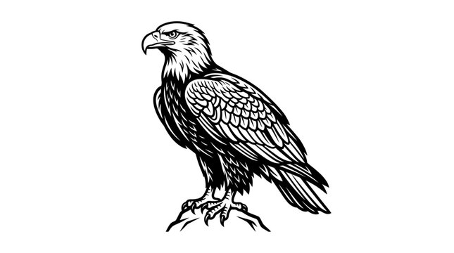 eagle isolated on white background