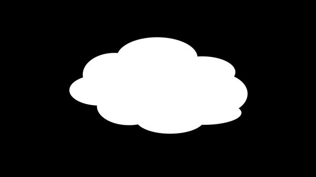 Floating thought bubbles expanding in midair, alpha channel