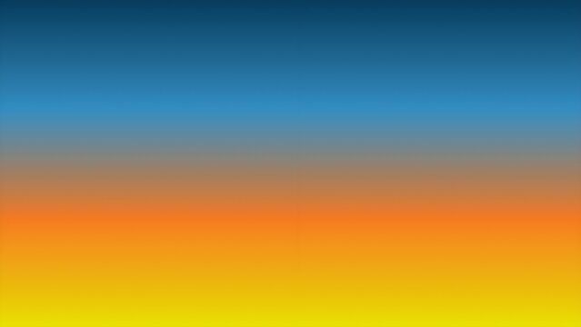 Horizontal layered blue to yellow gradient with gradient horizontal abstract